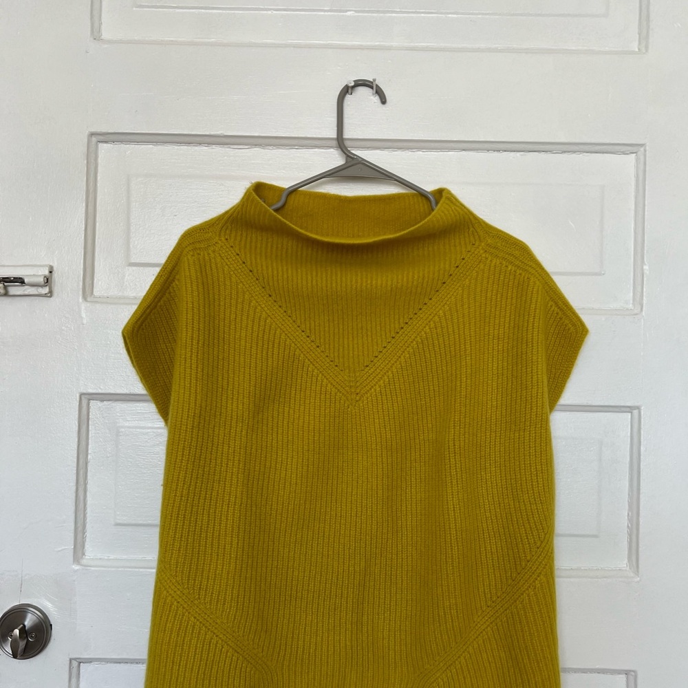 Anthropologie Ezra Cowl Neck Cashmere Sweater Vest